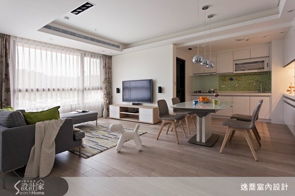 25坪新成屋(5年以下)＿現代風客廳案例圖片＿逸喬室內設計＿逸喬_彩遊空間 Color fantacy之7