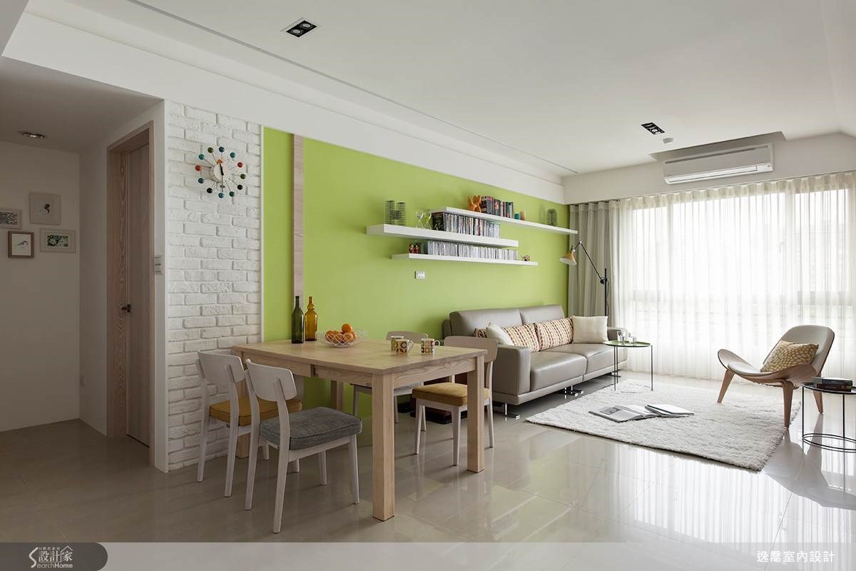 30坪中古屋(5~15年)＿北歐風客廳案例圖片＿逸喬室內設計＿逸喬_幸福的味道The happines之1