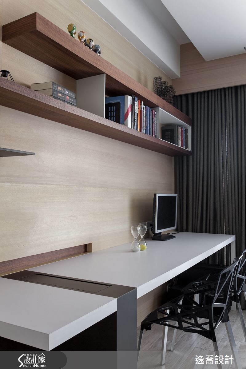 36坪新成屋(5年以下)＿現代風書房案例圖片＿逸喬室內設計＿逸喬_定格寵愛 Living with beloved ones之8