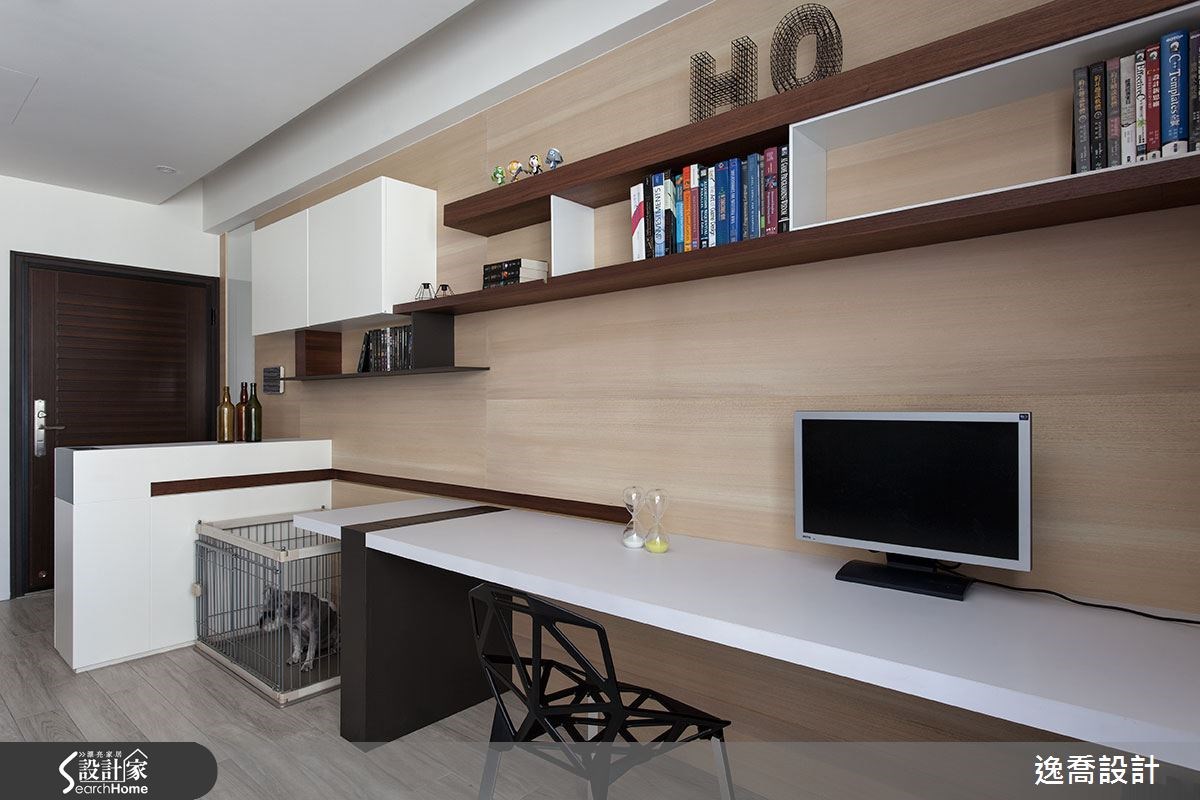 36坪新成屋(5年以下)＿現代風書房寵物案例圖片＿逸喬室內設計＿逸喬_定格寵愛 Living with beloved ones之14