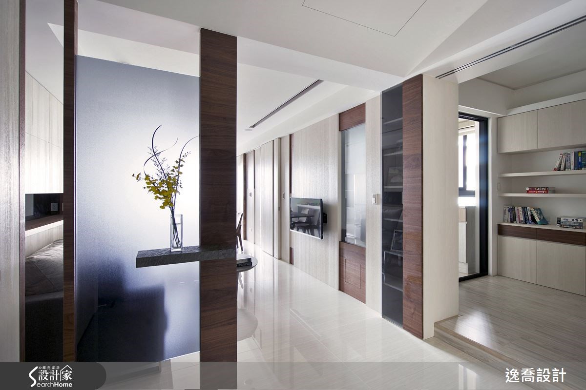 22坪新成屋(5年以下)＿現代風走廊案例圖片＿逸喬室內設計＿逸喬_15之4