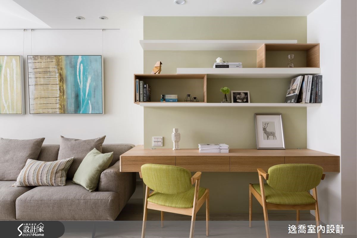 31坪老屋(16~30年)＿北歐風客廳書房案例圖片＿逸喬室內設計＿逸喬_北歐新象 Refresh之3