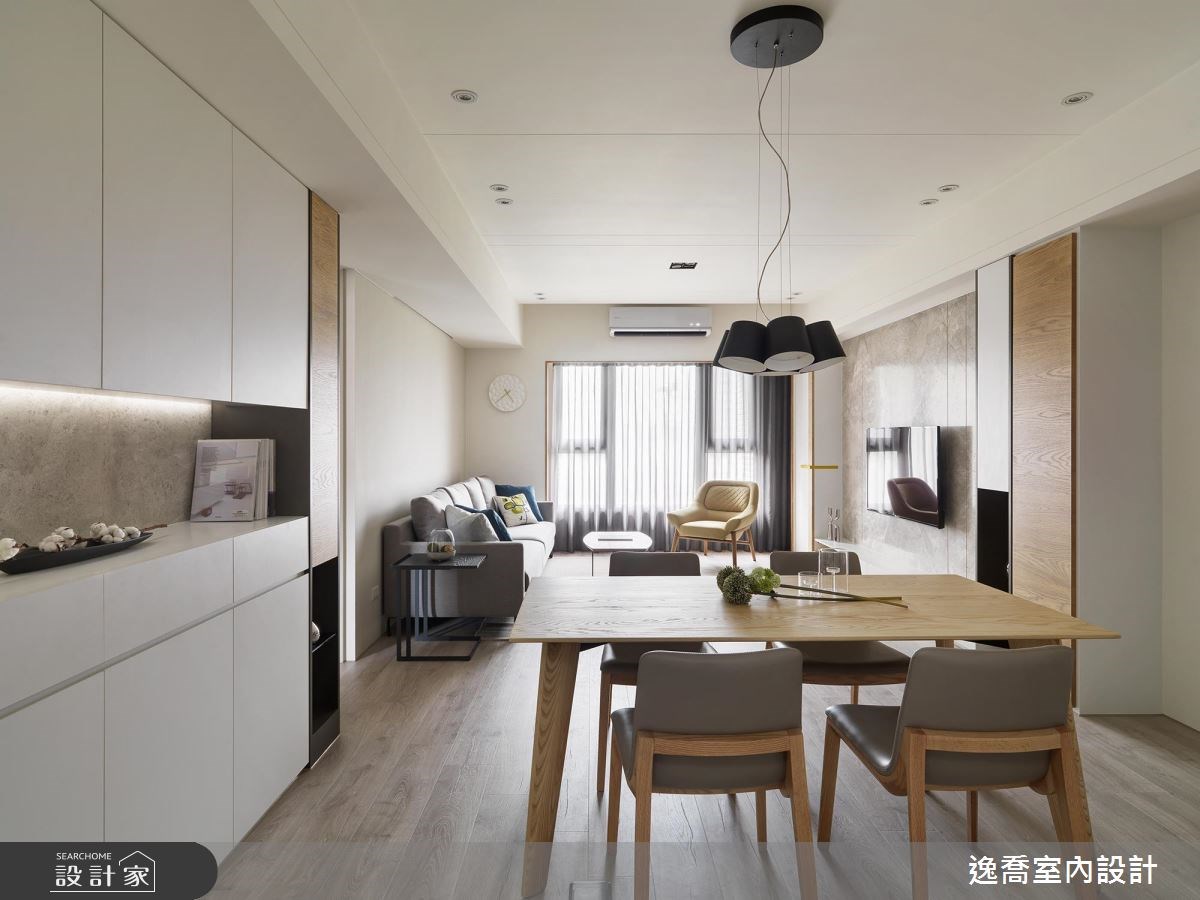 35坪新成屋(5年以下)＿現代風餐廳案例圖片＿逸喬室內設計＿逸喬_木蘊框景 Framing our home之3