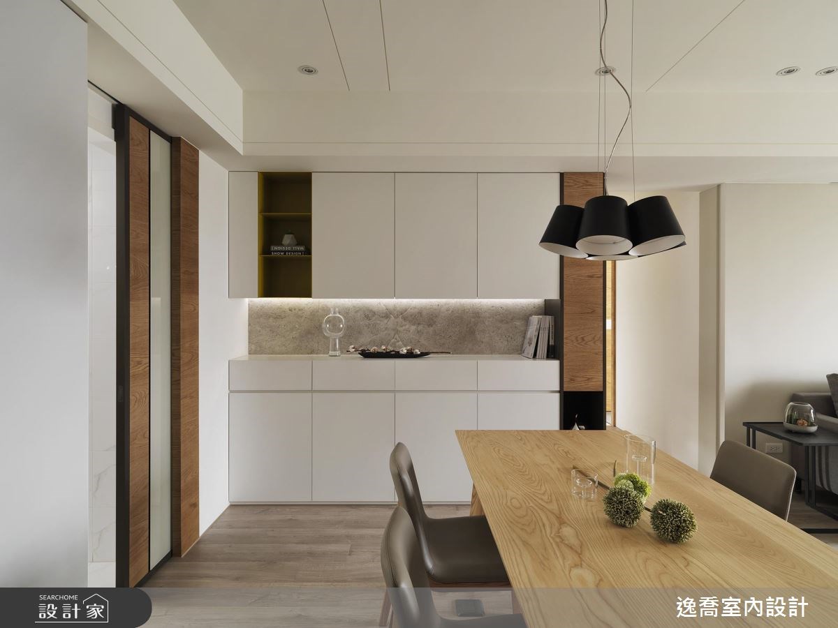 35坪新成屋(5年以下)＿現代風餐廳案例圖片＿逸喬室內設計＿逸喬_木蘊框景 Framing our home之4