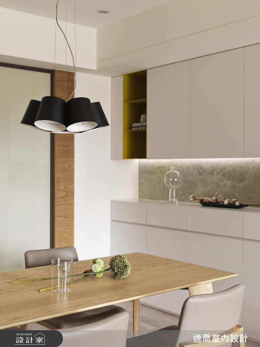 35坪新成屋(5年以下)＿現代風餐廳案例圖片＿逸喬室內設計＿逸喬_木蘊框景 Framing our home之5