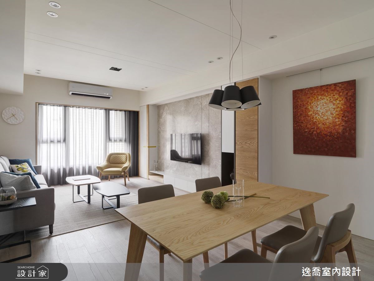 35坪新成屋(5年以下)＿現代風餐廳案例圖片＿逸喬室內設計＿逸喬_木蘊框景 Framing our home之6