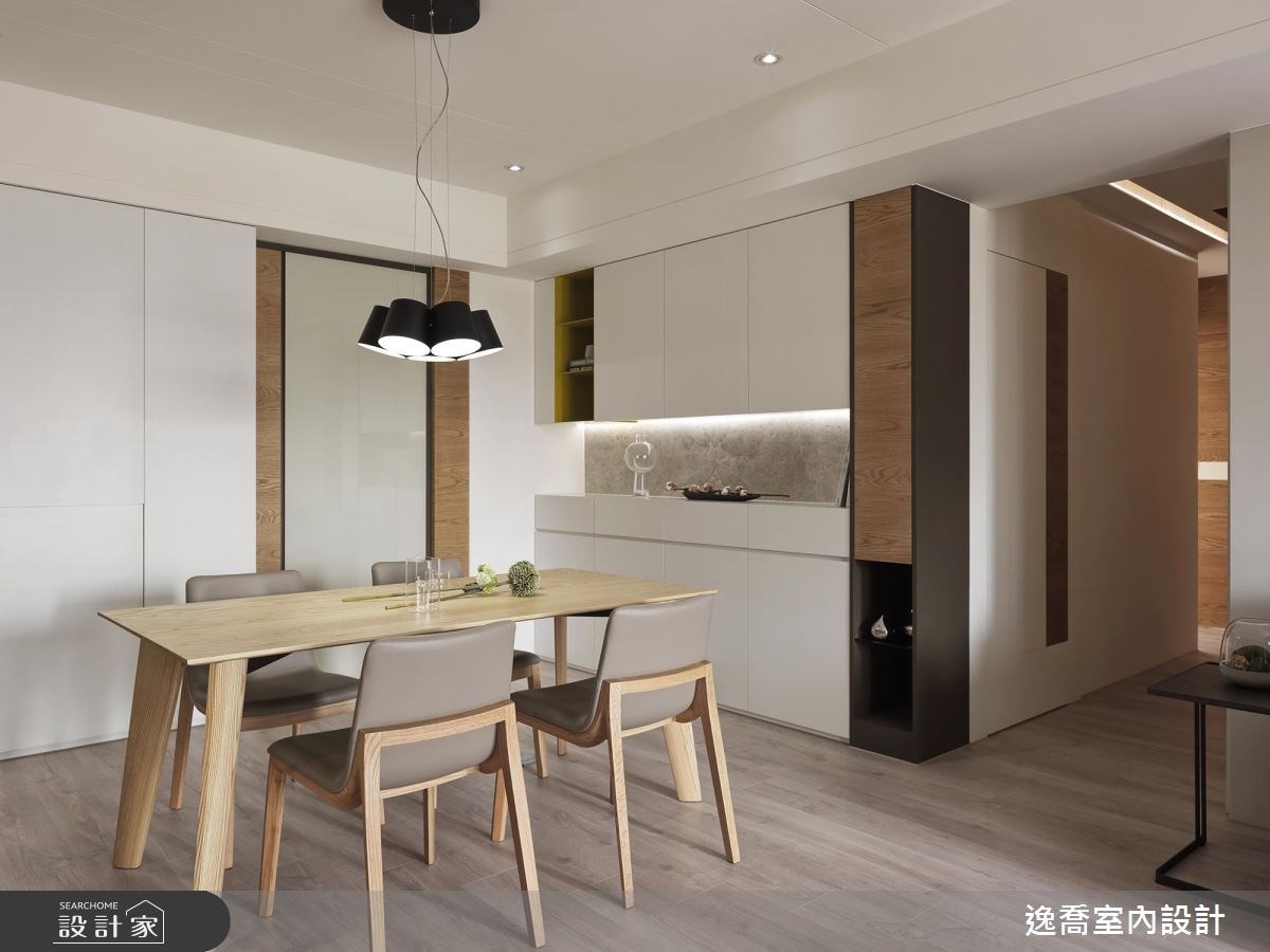 35坪新成屋(5年以下)＿現代風餐廳案例圖片＿逸喬室內設計＿逸喬_木蘊框景 Framing our home之16