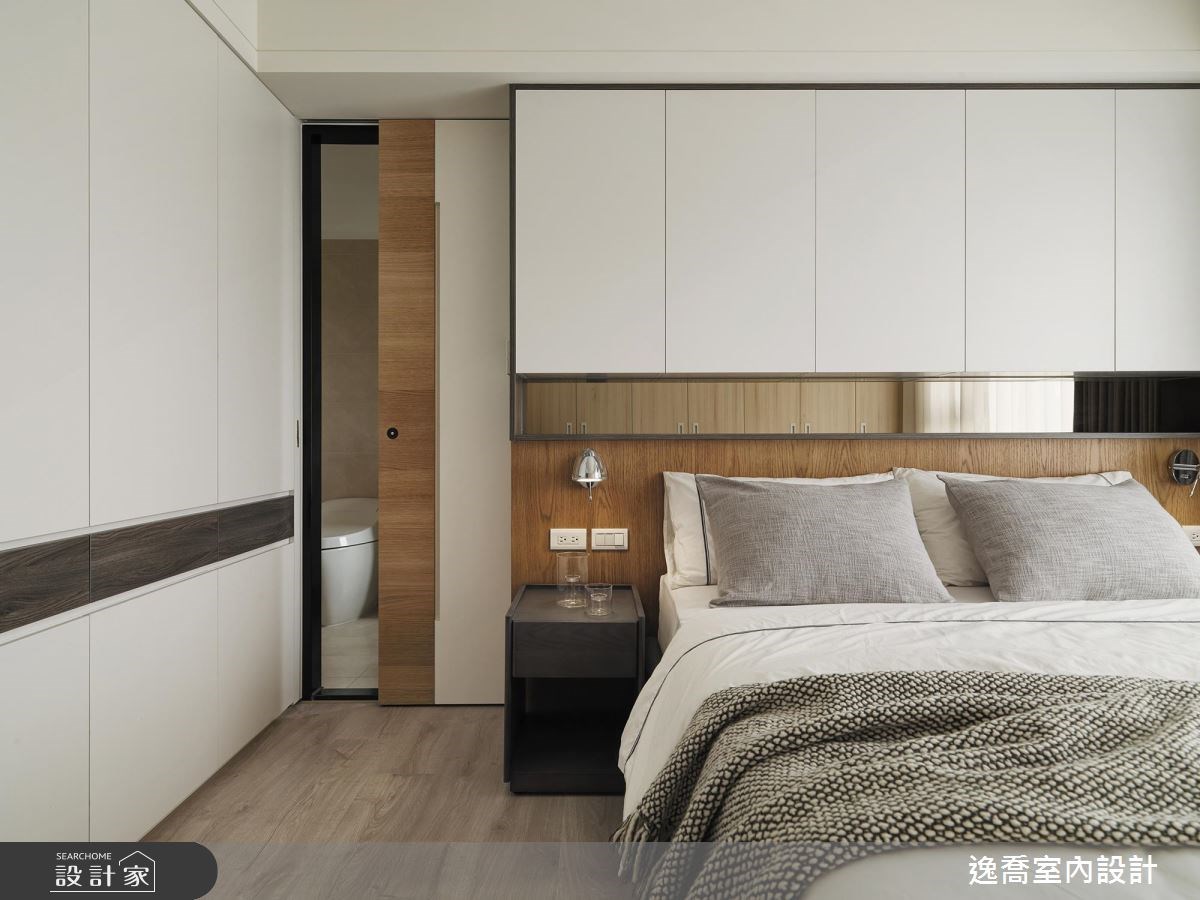 35坪新成屋(5年以下)＿現代風臥室案例圖片＿逸喬室內設計＿逸喬_木蘊框景 Framing our home之19