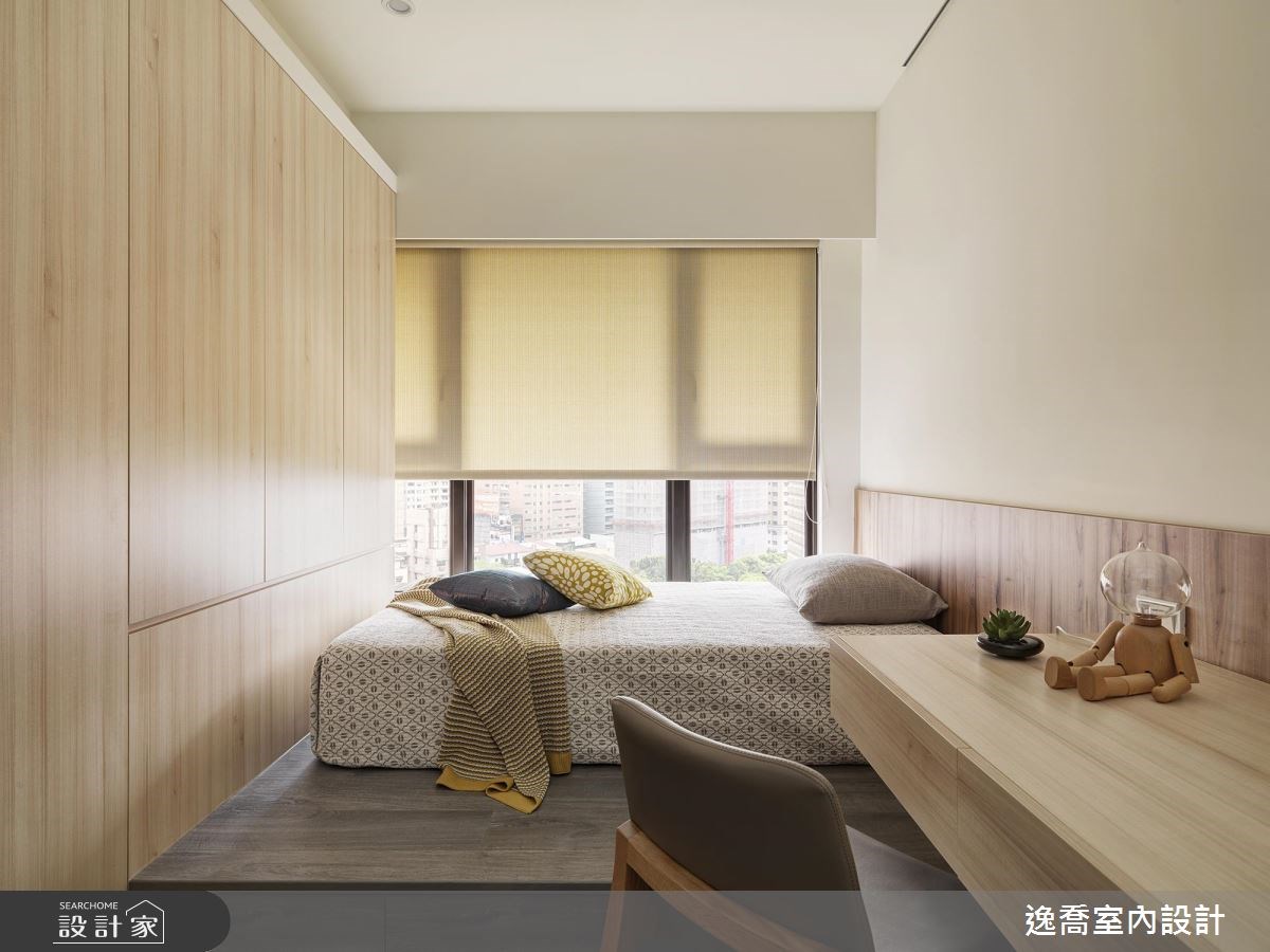 35坪新成屋(5年以下)＿現代風臥室案例圖片＿逸喬室內設計＿逸喬_木蘊框景 Framing our home之22