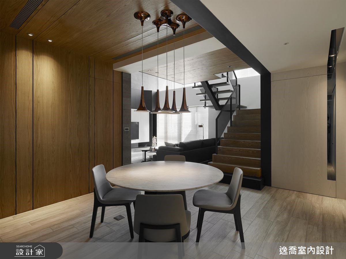 80坪老屋(16~30年)＿現代風餐廳樓梯案例圖片＿逸喬室內設計＿逸喬_聚‧慢活 The hygge life之8