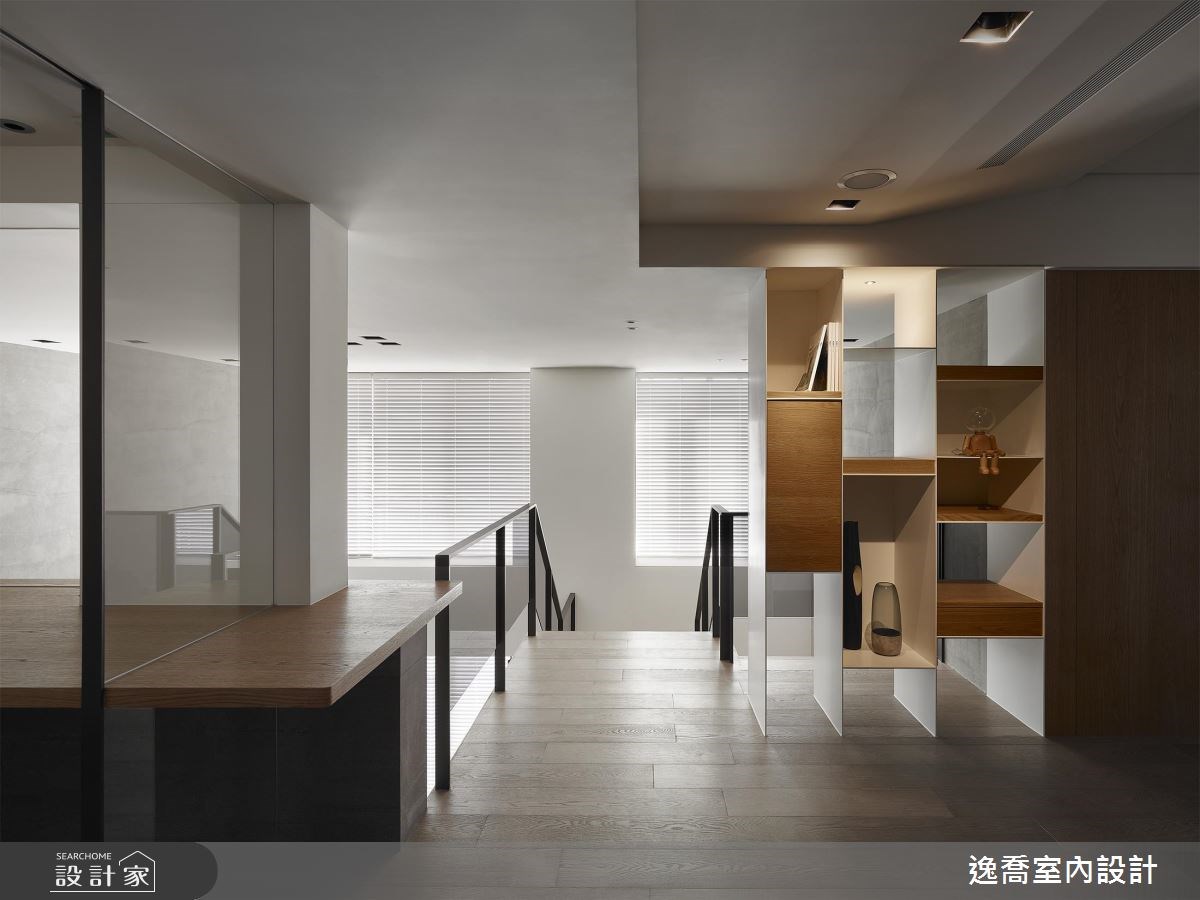 80坪老屋(16~30年)＿現代風樓梯走廊案例圖片＿逸喬室內設計＿逸喬_聚‧慢活 The hygge life之18