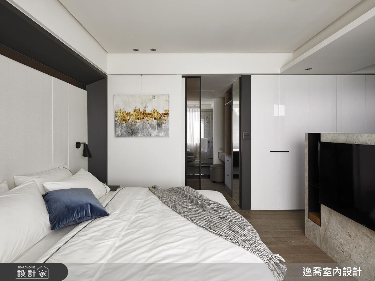 80坪老屋(16~30年)＿現代風臥室更衣間案例圖片＿逸喬室內設計＿逸喬_聚‧慢活 The hygge life之23