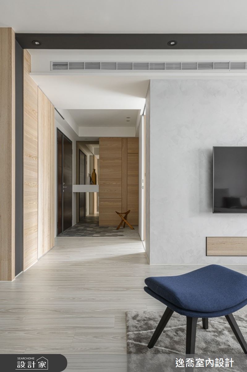 62坪新成屋(5年以下)＿現代風玄關案例圖片＿逸喬室內設計＿逸喬_灰階新繹‧幾何秩序 The grey geometry之3