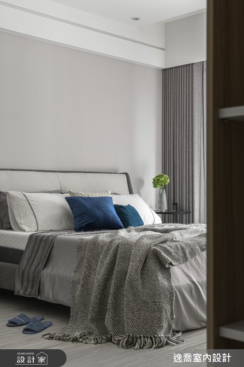 62坪新成屋(5年以下)＿現代風臥室案例圖片＿逸喬室內設計＿逸喬_灰階新繹‧幾何秩序 The grey geometry之15