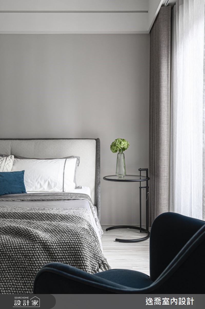 62坪新成屋(5年以下)＿現代風臥室案例圖片＿逸喬室內設計＿逸喬_灰階新繹‧幾何秩序 The grey geometry之17