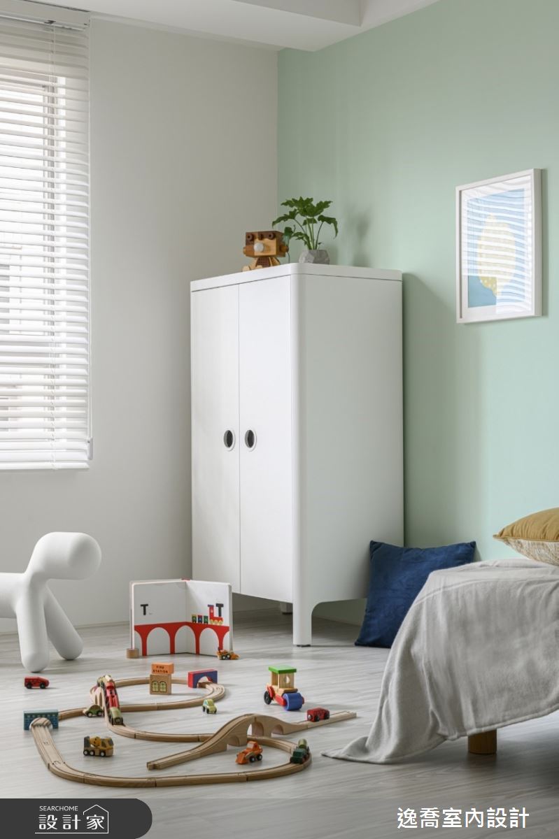 62坪新成屋(5年以下)＿現代風兒童房兒童房案例圖片＿逸喬室內設計＿逸喬_灰階新繹‧幾何秩序 The grey geometry之20