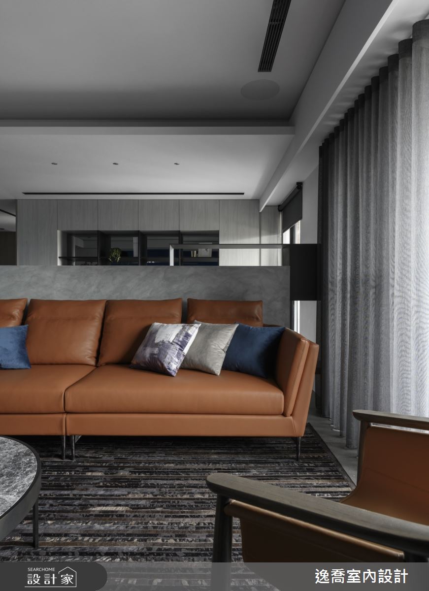 35坪新成屋(5年以下)＿現代風客廳案例圖片＿逸喬室內設計＿逸喬_形與色的美學協奏 Aesthetic Concerto of Form and Colors之6