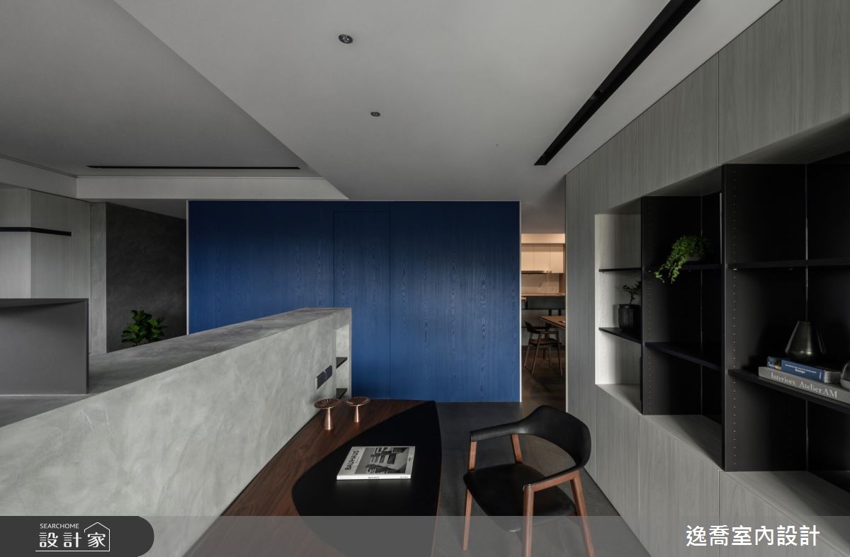 35坪新成屋(5年以下)＿現代風書房案例圖片＿逸喬室內設計＿逸喬_形與色的美學協奏 Aesthetic Concerto of Form and Colors之10