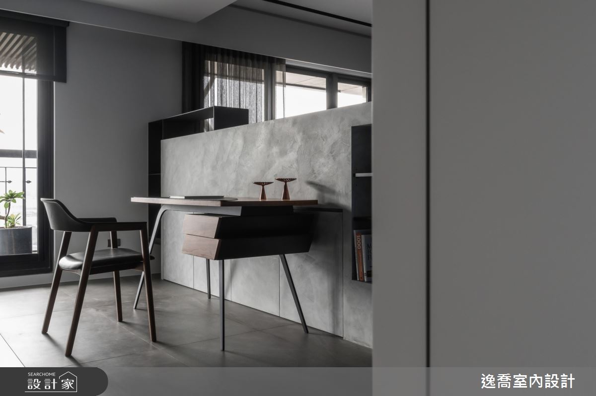 35坪新成屋(5年以下)＿現代風書房案例圖片＿逸喬室內設計＿逸喬_形與色的美學協奏 Aesthetic Concerto of Form and Colors之12