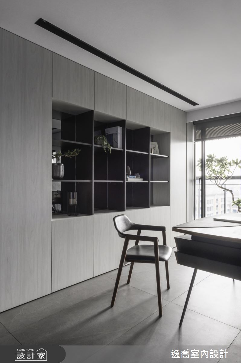 35坪新成屋(5年以下)＿現代風書房案例圖片＿逸喬室內設計＿逸喬_形與色的美學協奏 Aesthetic Concerto of Form and Colors之13