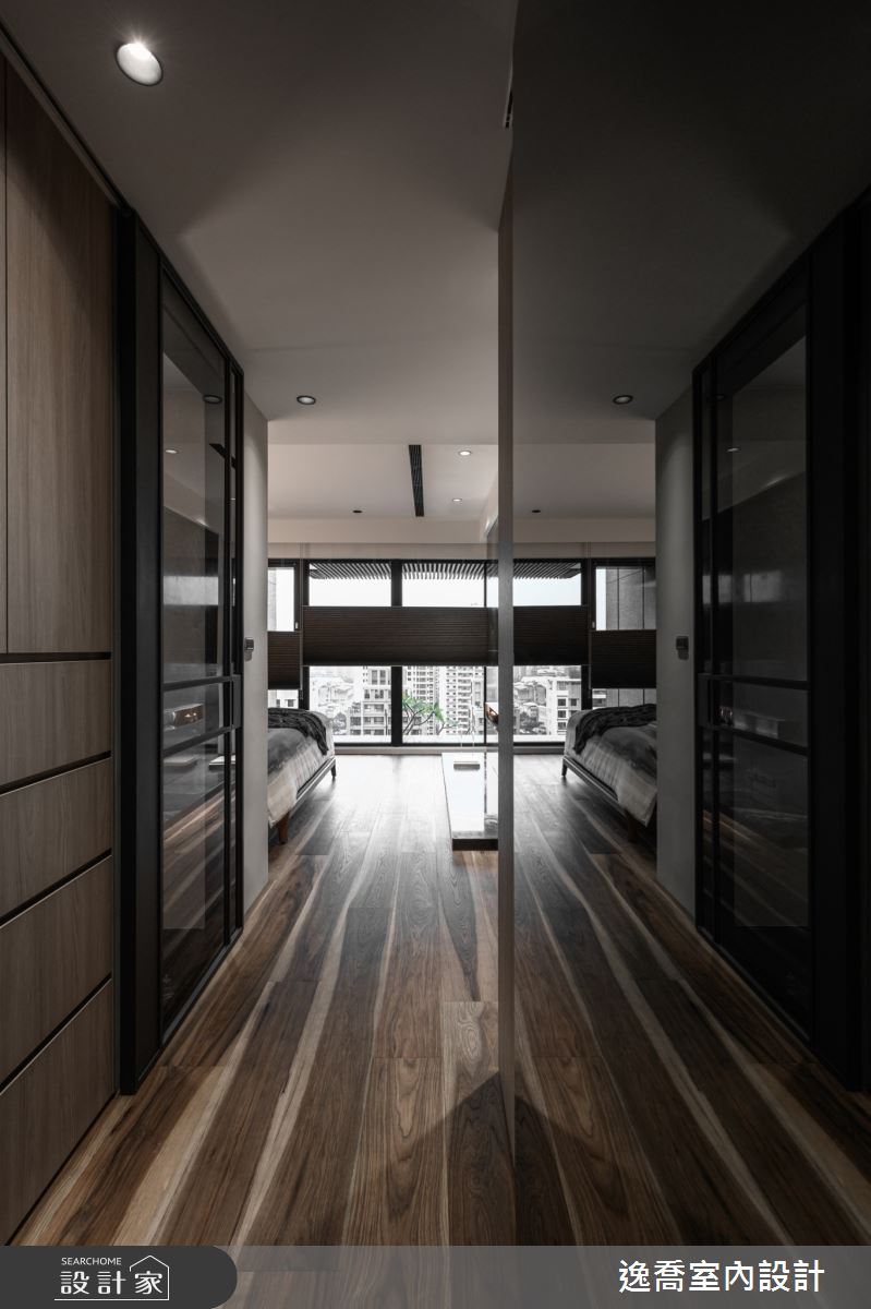 35坪新成屋(5年以下)＿現代風臥室更衣間案例圖片＿逸喬室內設計＿逸喬_形與色的美學協奏 Aesthetic Concerto of Form and Colors之23