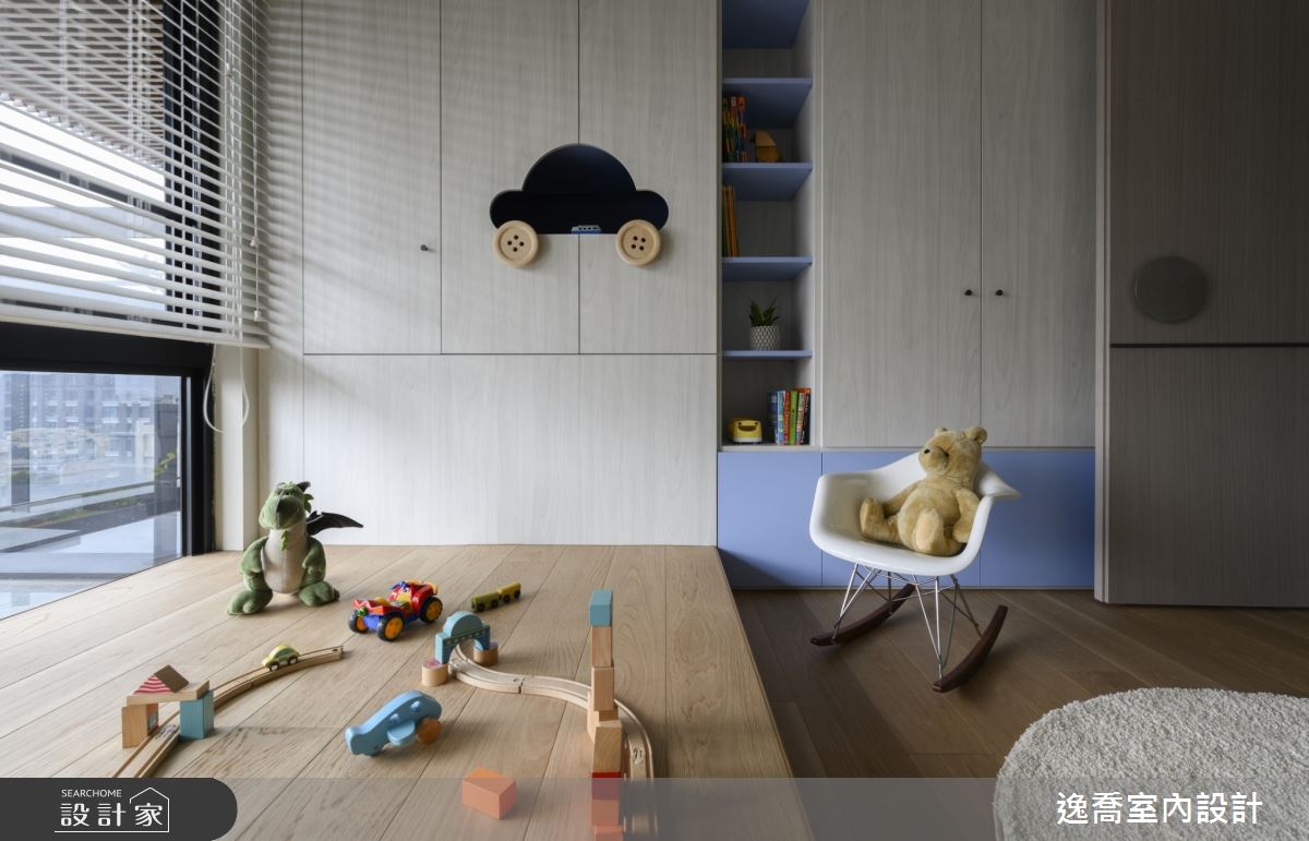 35坪新成屋(5年以下)＿現代風兒童房兒童房案例圖片＿逸喬室內設計＿逸喬_形與色的美學協奏 Aesthetic Concerto of Form and Colors之27