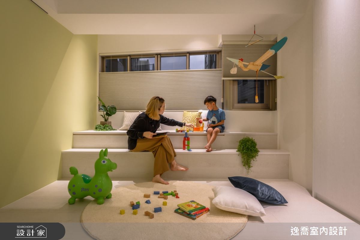 30坪老屋(16~30年)＿現代風兒童房兒童房臥榻多功能室案例圖片＿逸喬室內設計＿逸喬_親親‧吾家 Lovely‧my casa之21
