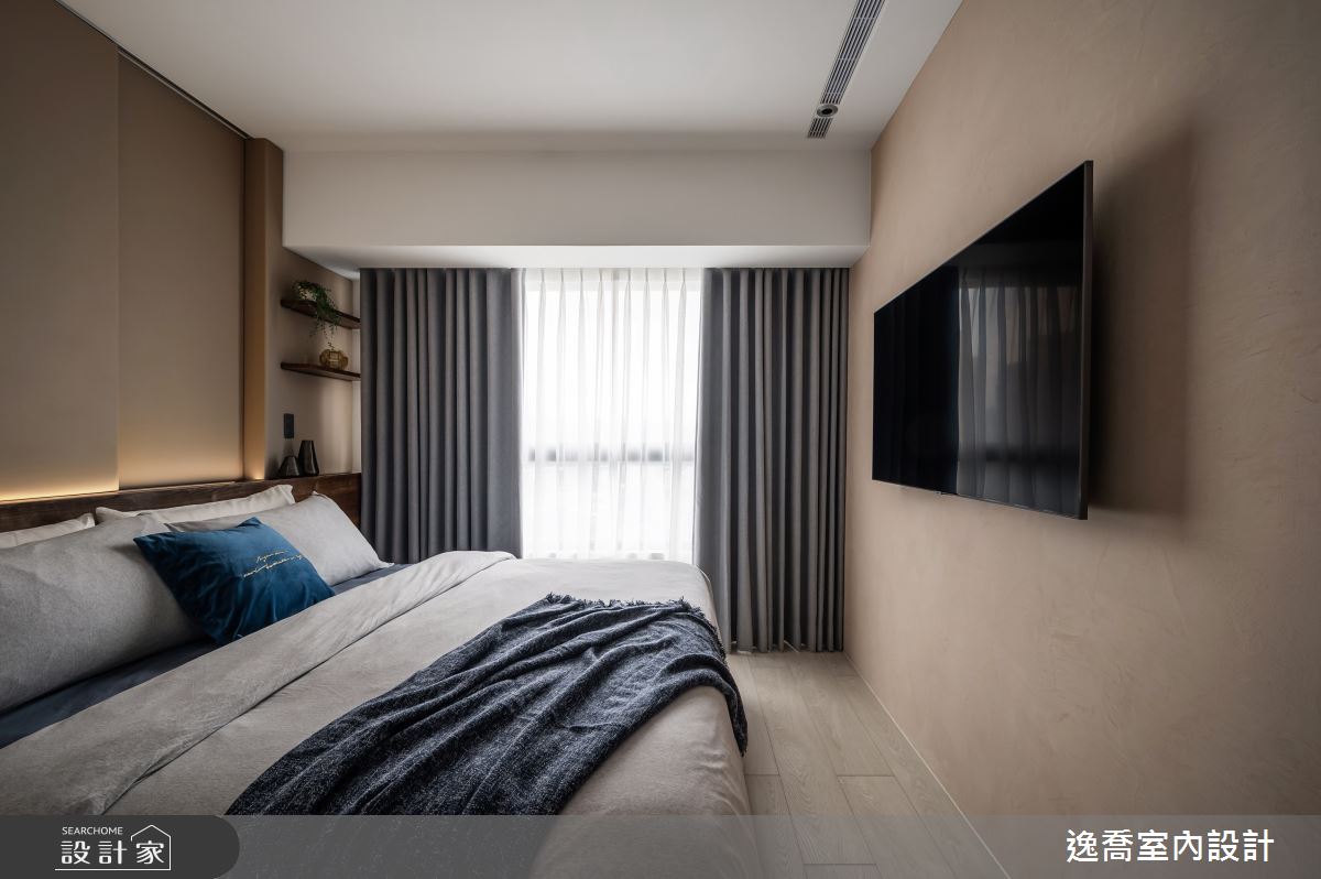 23坪新成屋(5年以下)＿現代風臥室案例圖片＿逸喬室內設計＿逸喬_沐白之19