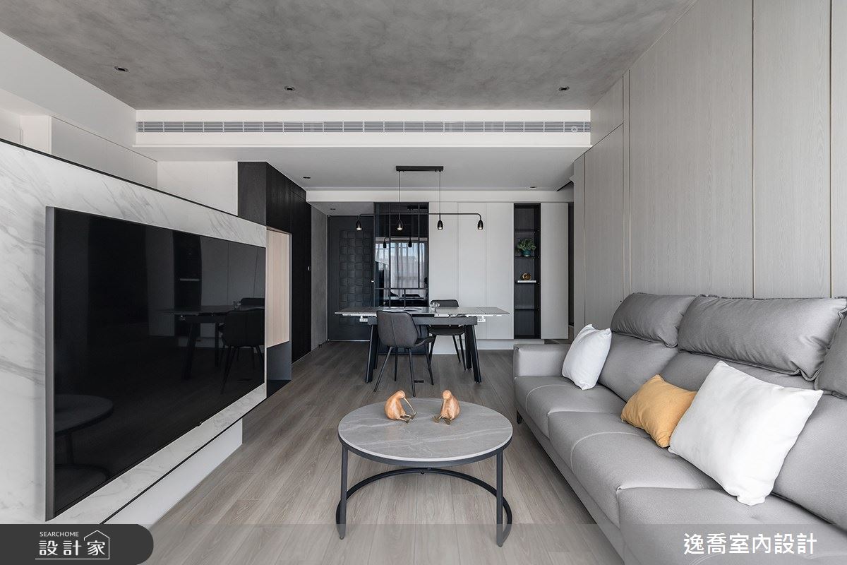 27坪新成屋(5年以下)＿現代風客廳餐廳案例圖片＿逸喬室內設計＿逸喬_Chez Moi 吾舍之8