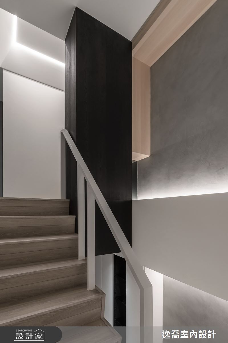 27坪新成屋(5年以下)＿現代風樓梯案例圖片＿逸喬室內設計＿逸喬_Chez Moi 吾舍之18
