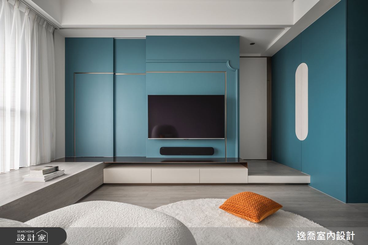 21坪新成屋(5年以下)＿現代風客廳臥榻案例圖片＿逸喬室內設計＿逸喬_心之所向之6