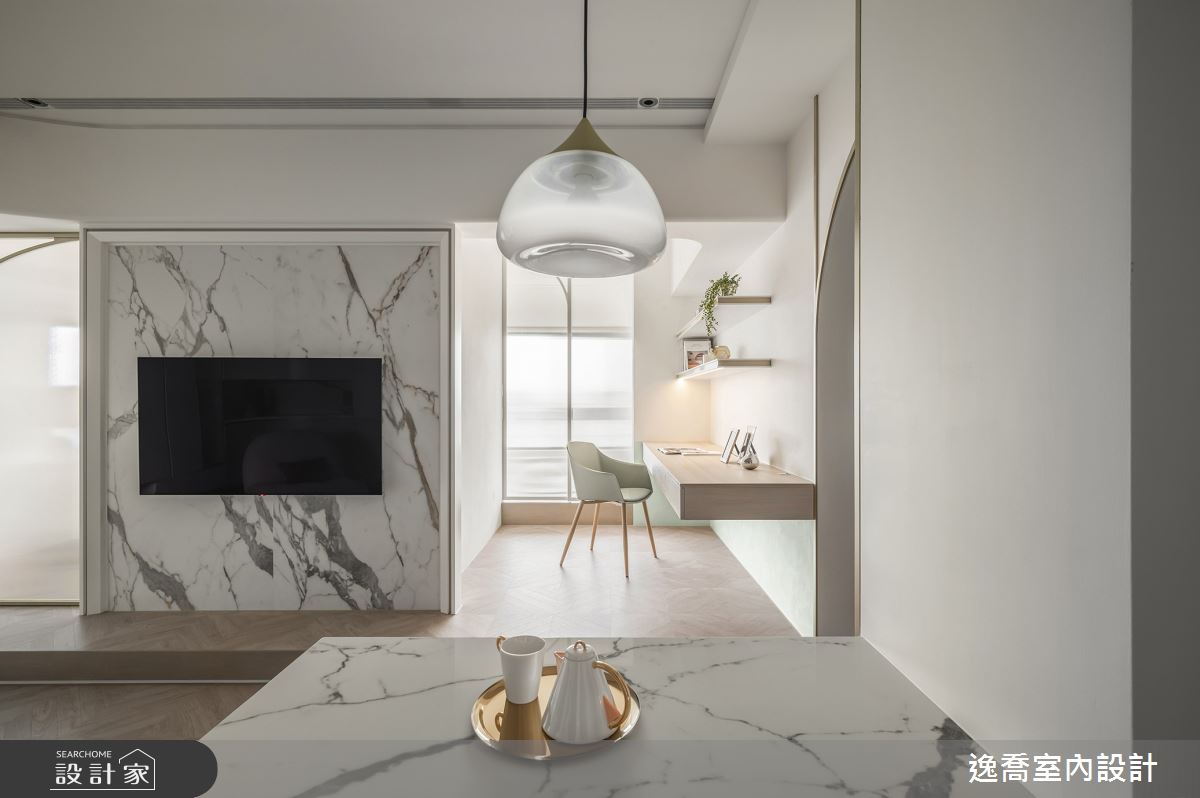 新成屋(5年以下)＿現代風客廳案例圖片＿逸喬室內設計＿逸喬_雲層間的對話之4