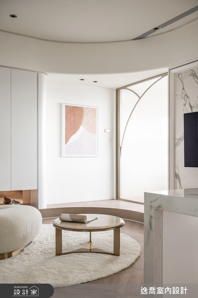 新成屋(5年以下)＿現代風客廳案例圖片＿逸喬室內設計＿逸喬_雲層間的對話之14