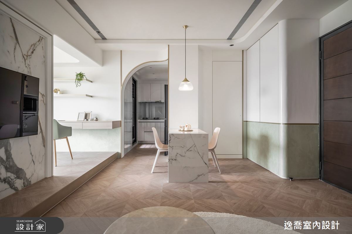 新成屋(5年以下)＿現代風客廳案例圖片＿逸喬室內設計＿逸喬_雲層間的對話之9