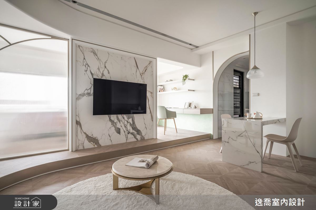 新成屋(5年以下)＿現代風客廳案例圖片＿逸喬室內設計＿逸喬_雲層間的對話之10