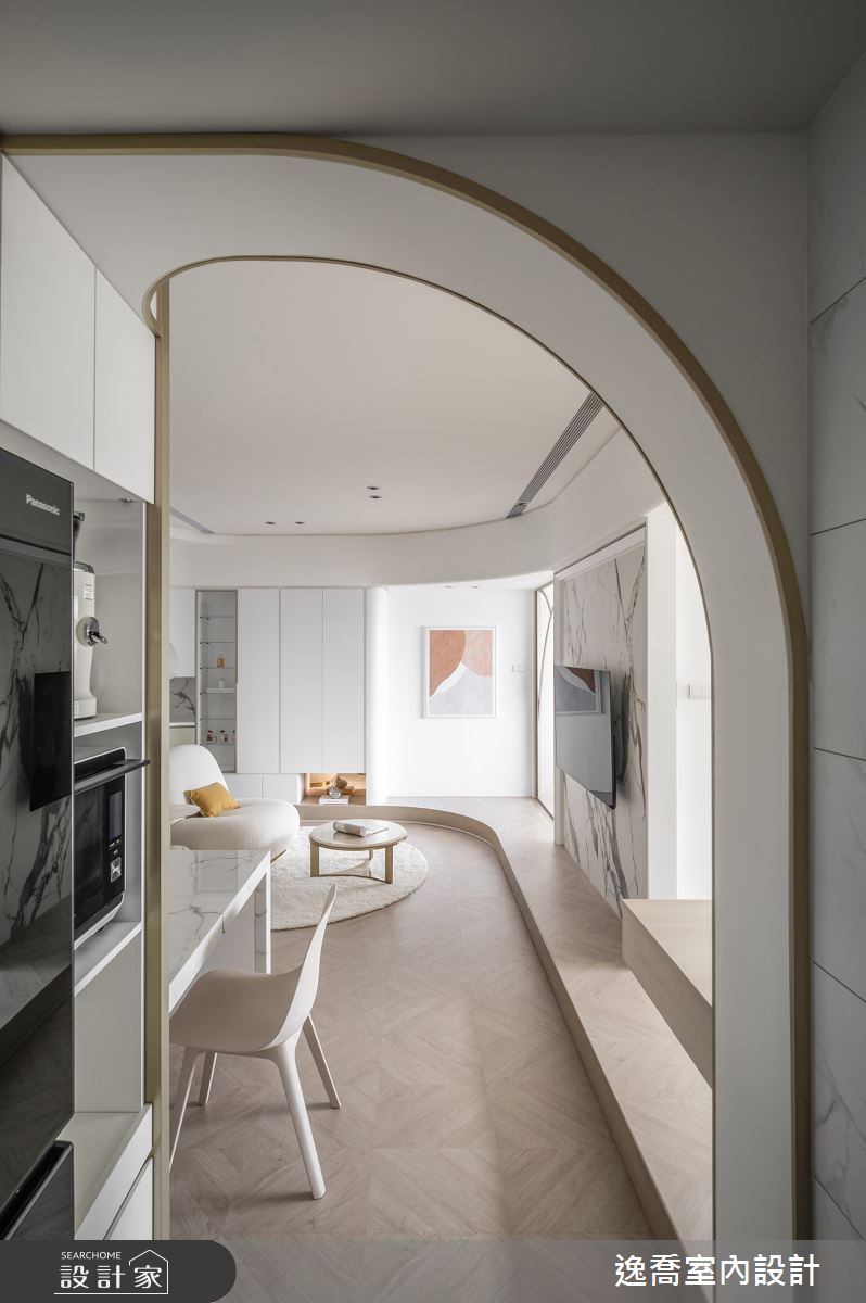 新成屋(5年以下)＿現代風客廳案例圖片＿逸喬室內設計＿逸喬_雲層間的對話之16