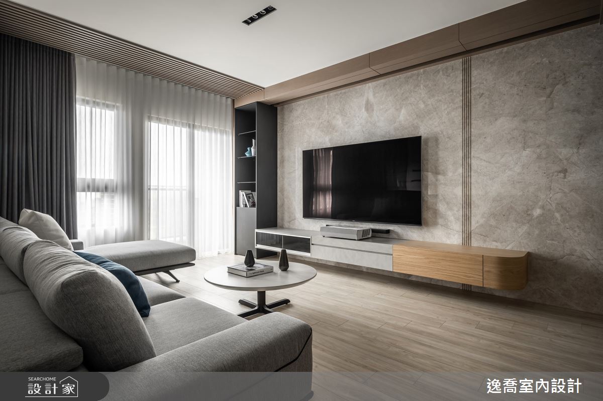 43坪新成屋(5年以下)＿現代風客廳案例圖片＿逸喬室內設計＿逸喬_框•景之4