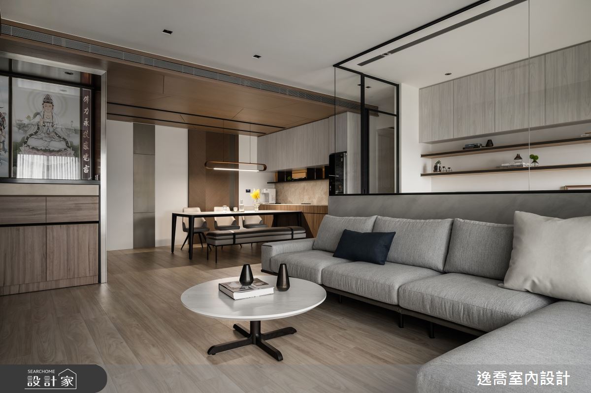 43坪新成屋(5年以下)＿現代風客廳案例圖片＿逸喬室內設計＿逸喬_框•景之8