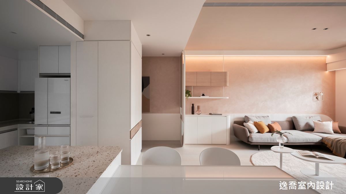 33坪新成屋(5年以下)＿現代風客廳案例圖片＿逸喬室內設計＿逸喬_伴之7