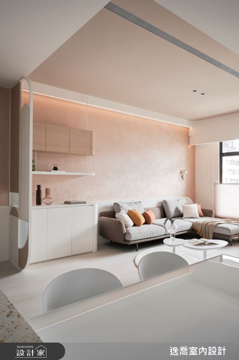 33坪新成屋(5年以下)＿現代風客廳餐廳案例圖片＿逸喬室內設計＿逸喬_伴之9