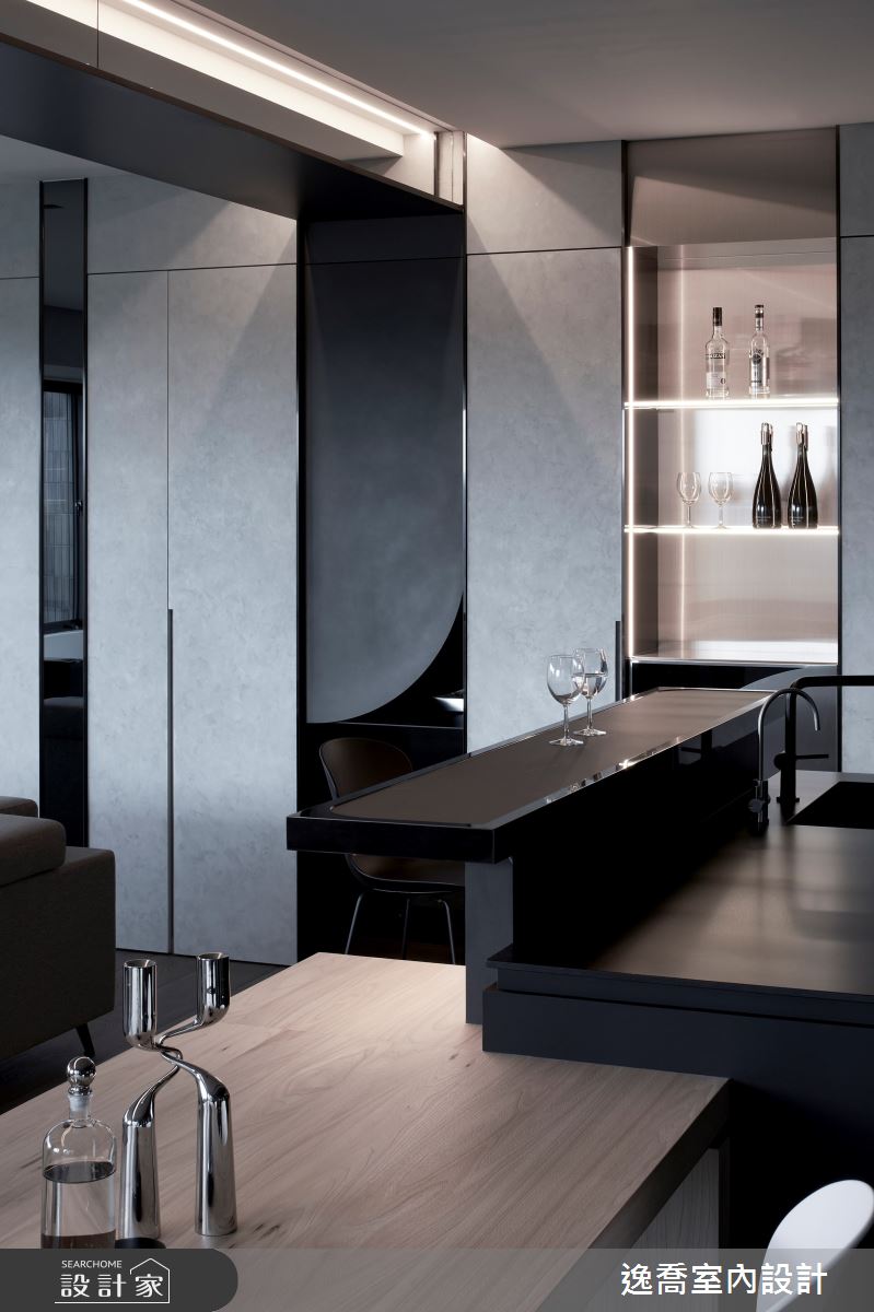 72坪新成屋(5年以下)＿現代風廚房中島案例圖片＿逸喬室內設計＿逸喬_夢想家之7