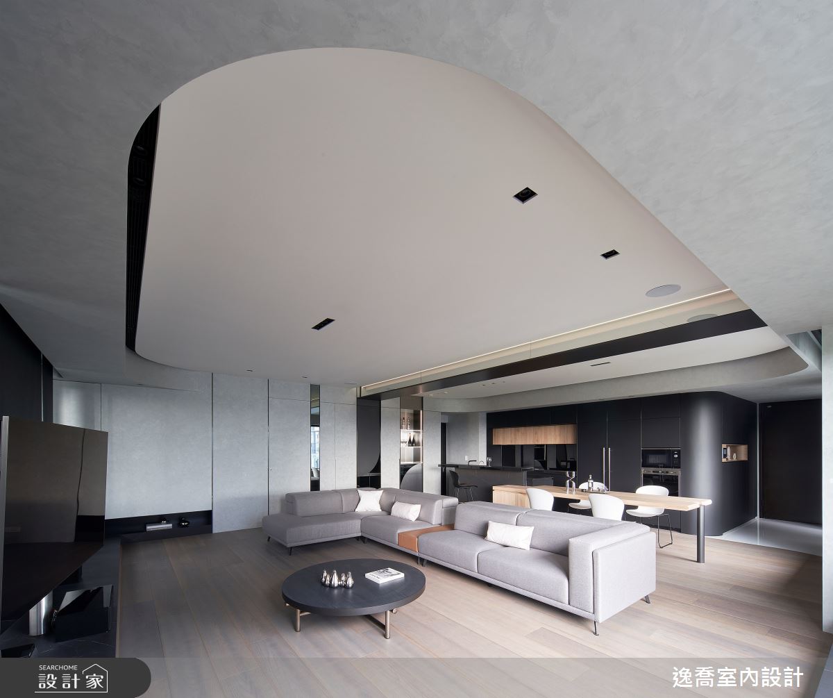 72坪新成屋(5年以下)＿現代風客廳案例圖片＿逸喬室內設計＿逸喬_夢想家之12