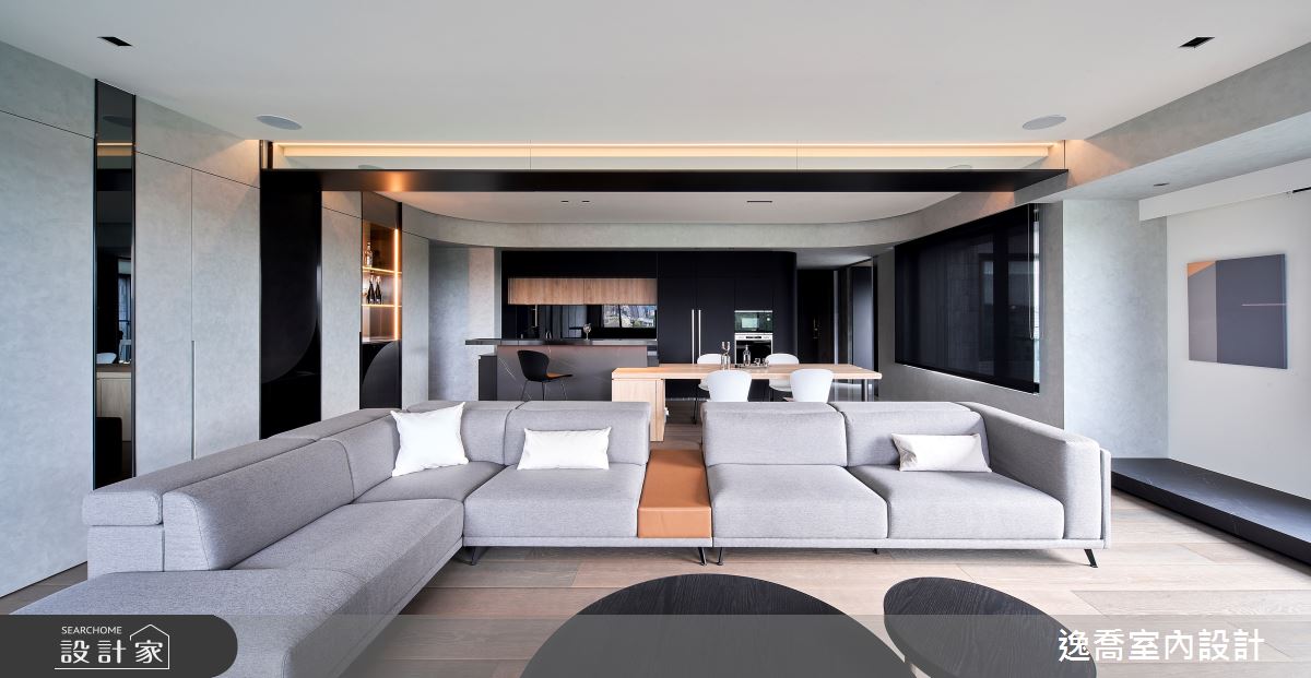 72坪新成屋(5年以下)＿現代風客廳案例圖片＿逸喬室內設計＿逸喬_夢想家之13