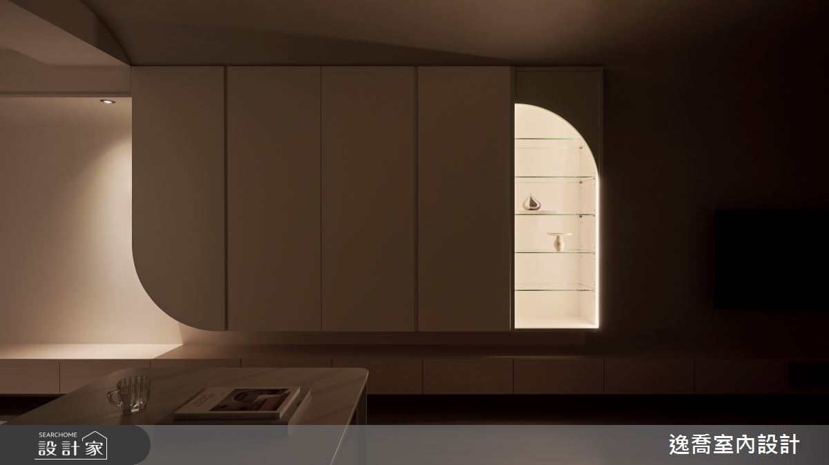 32坪新成屋(5年以下)＿北歐風客廳案例圖片＿逸喬室內設計＿逸喬_花開/Bloom之18