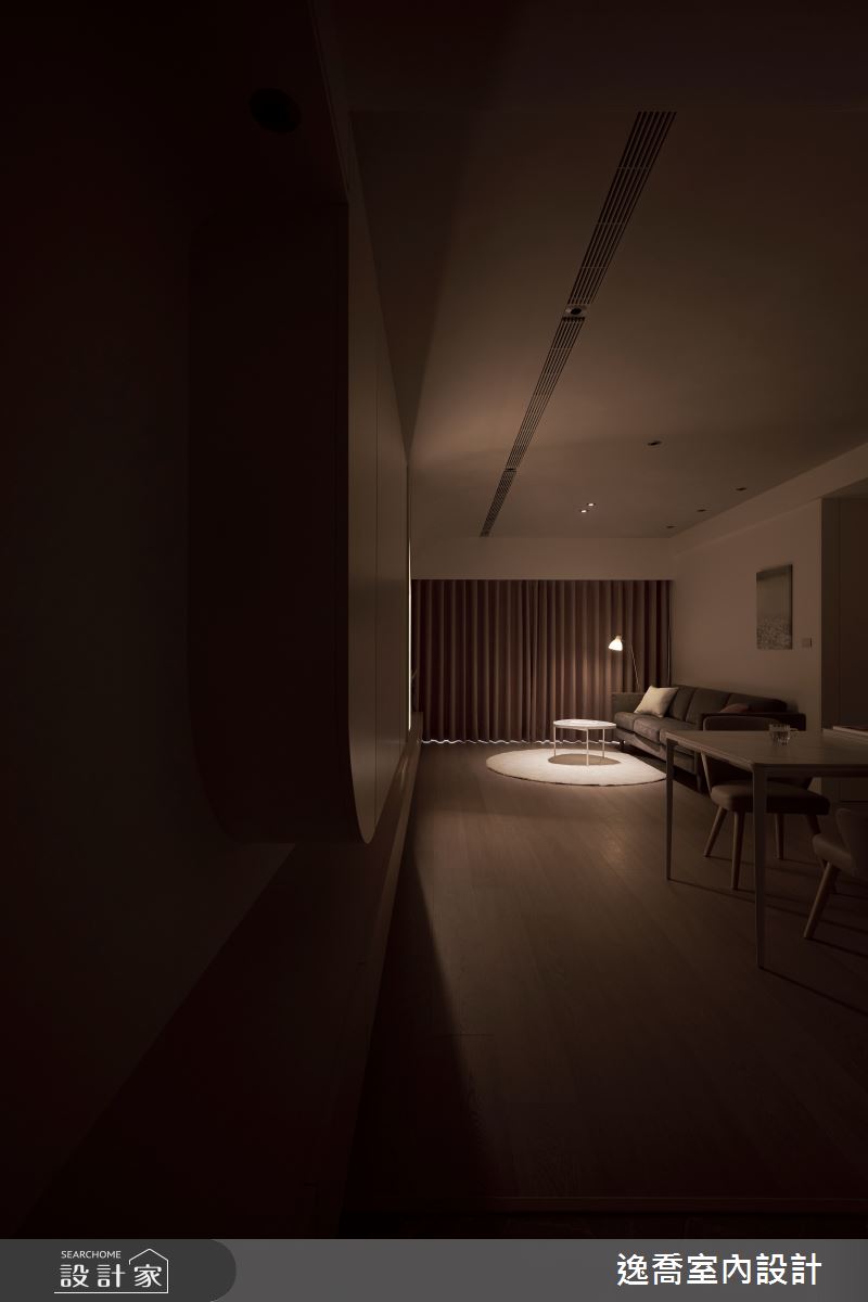 32坪新成屋(5年以下)＿北歐風客廳案例圖片＿逸喬室內設計＿逸喬_花開/Bloom之17