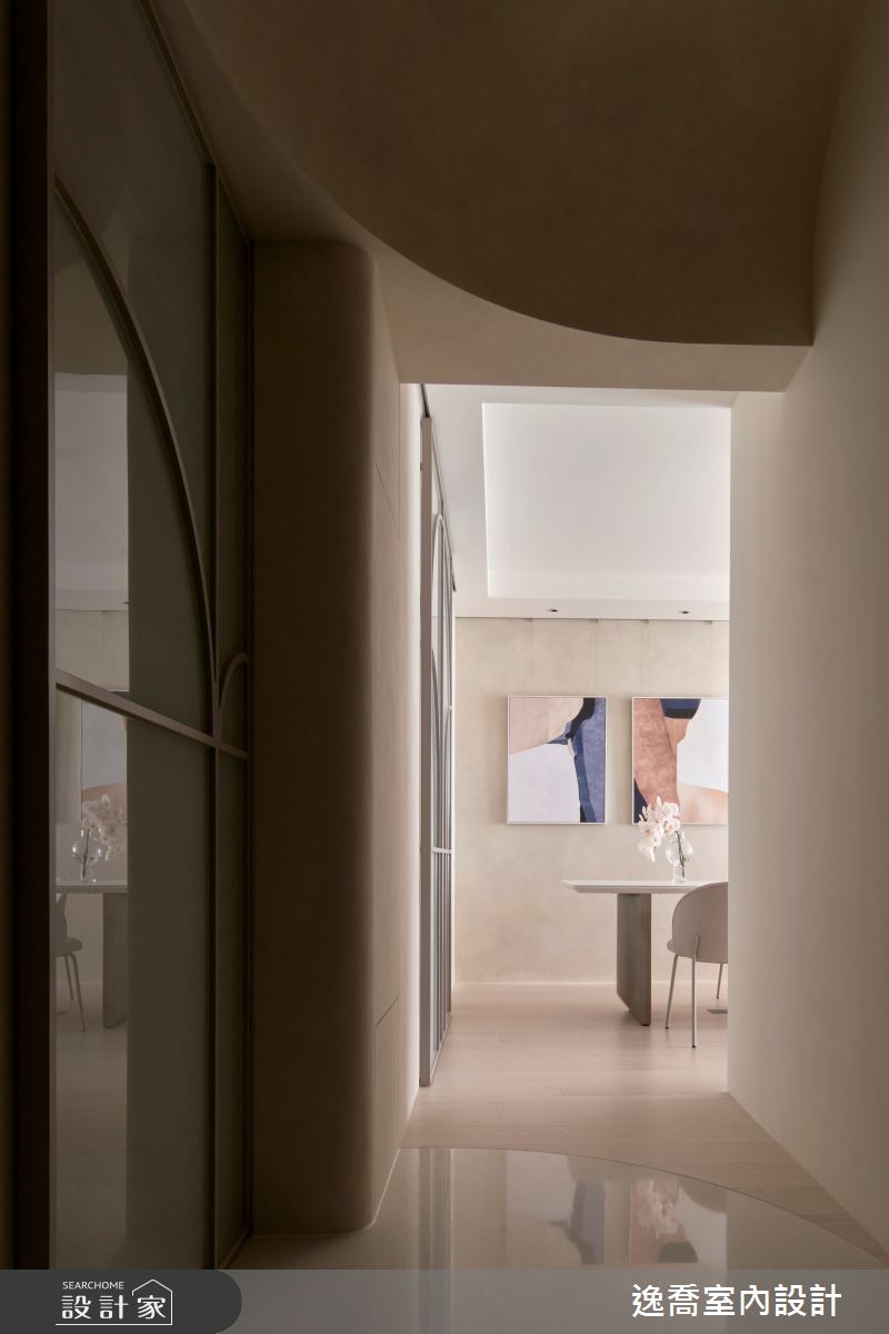 30坪新成屋(5年以下)＿現代風玄關案例圖片＿逸喬室內設計＿逸喬_白羽詩行之1