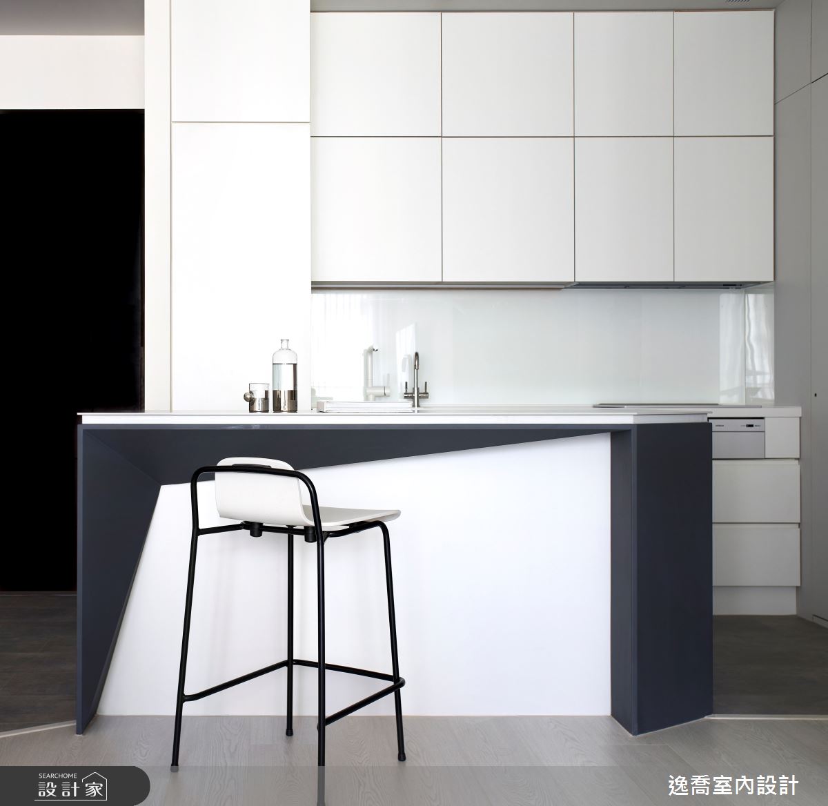 20坪新成屋(5年以下)＿現代風廚房中島案例圖片＿逸喬室內設計＿逸喬_時光清淺之9