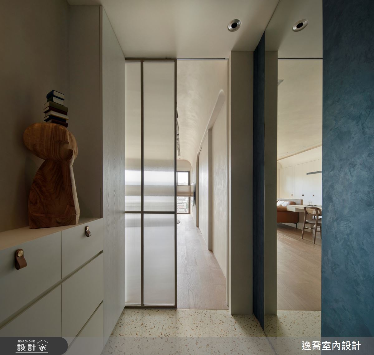 28坪新成屋(5年以下)＿現代風玄關客廳案例圖片＿逸喬室內設計＿逸喬_悠 • 居之2