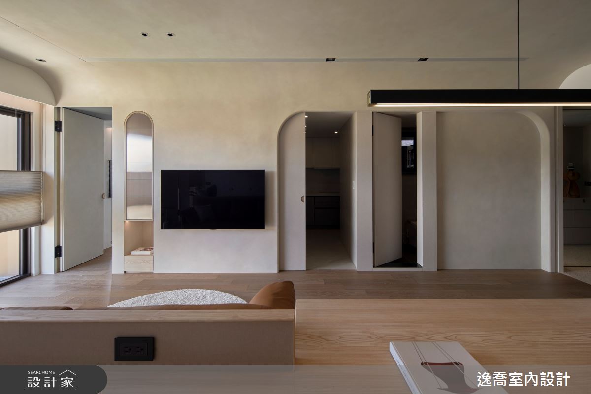 28坪新成屋(5年以下)＿現代風客廳案例圖片＿逸喬室內設計＿逸喬_悠 • 居之18