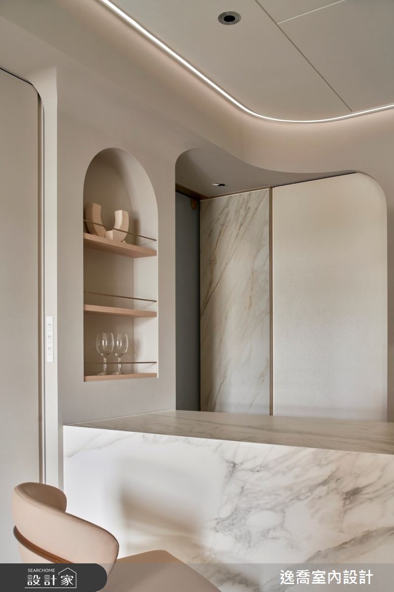 13坪毛胚屋＿現代風餐廳中島案例圖片＿逸喬室內設計＿逸喬_艾蜜莉在巴黎之18